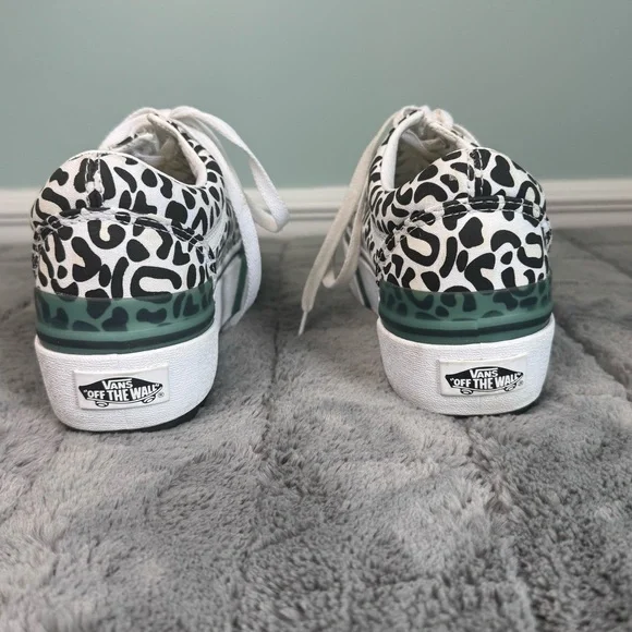 VANS Old Skool Stacked UV Ink Leopard Print Mens 7.5 Womens 9 Platform Chunky - Picture 4 of 9